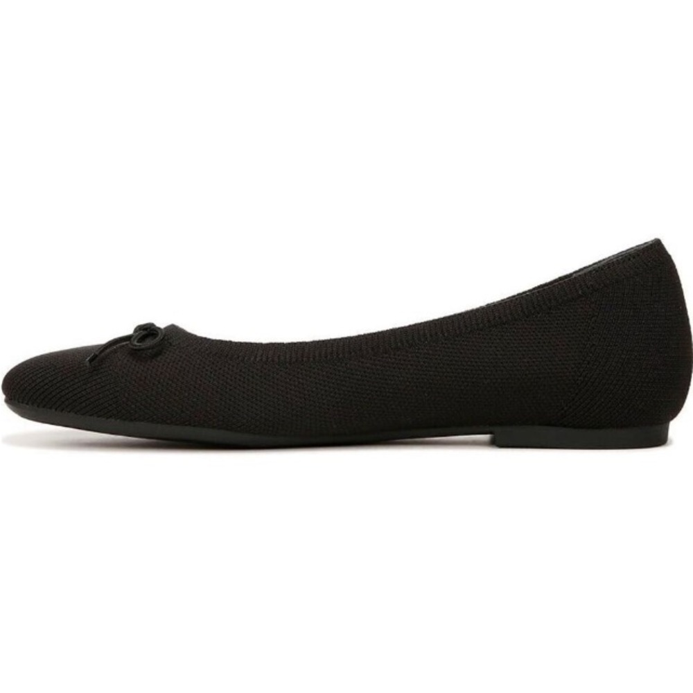 Vionic Klara Knit Ballet Flat 9.5 Black Square Toe Bow Slip-On Balletcore Office - Picture 6 of 16